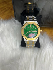 AP Two Tone Automatic Emerald Dial Super Clone Watch
