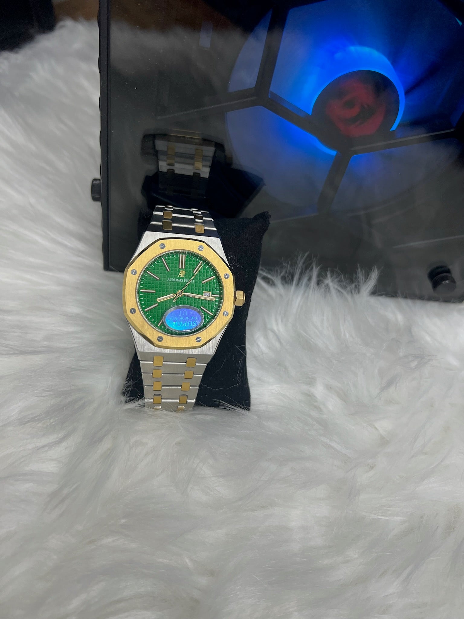 AP Two Tone Automatic Emerald Dial Super Clone Watch