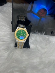 AP Two Tone Automatic Emerald Dial Super Clone Watch